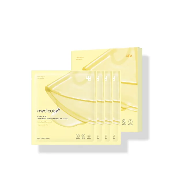 Kojic Acid Turmeric Brightening Gel Mask Pack of 4 — Medicube wholesale UAE