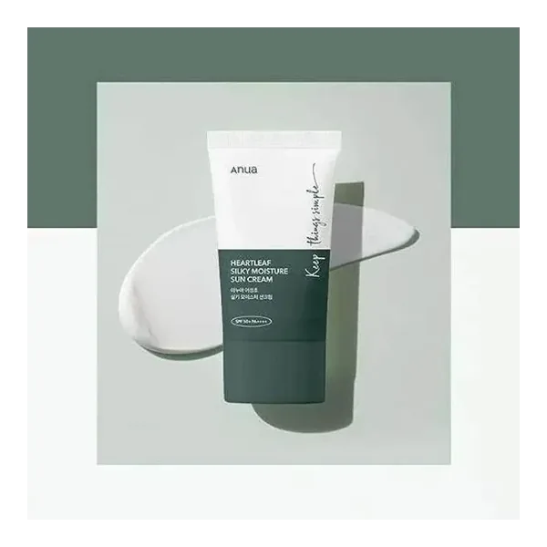 Heartleaf Silky Moisture Sun Cream 50ml by Anua — wholesale Dubai